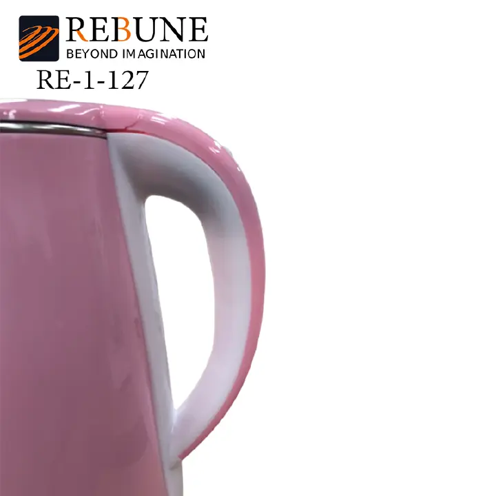 【Special Offers】 Rebune RE-1-127  1.8L Cordless  Electric Kettle  Appliance boiling water automatic pink with 1 year warranty water heater electronics and appliances kitchen