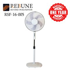 【New Arrival 】 Rebune 50W 16 Inch 3 Speeds Standing Fan (RSF-16-005 ) White 16 inch RSF-16-005 220-240v 50W