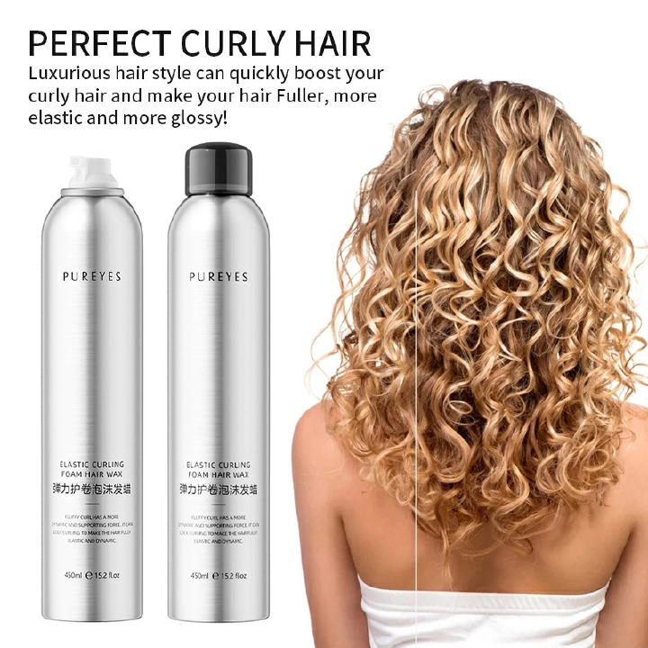 Wig care secrets 450ml Wave shaped foam,Care for hair and wig care curly hair styling , suitable for curly and wavy hair products containing provitamin B5  and enhance your wavy hair
