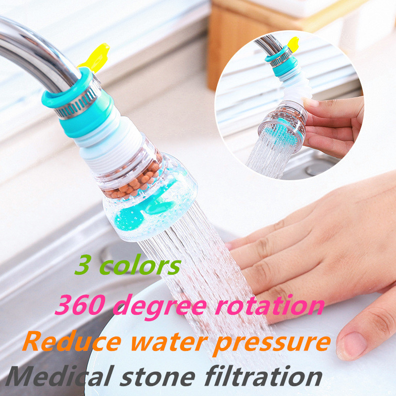 360 Rotate Swivel Faucet Nozzle Filter Adapter Water Saving Tap Aerator Diffuser