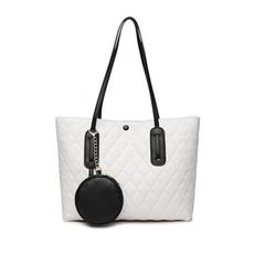 2 PCS/Sets Bags Handbags Women Bags Purse Wallet Lady Bags Tote Bags Satchel Crossbbody Bags Shoulder Bags On Sale Discount White Large