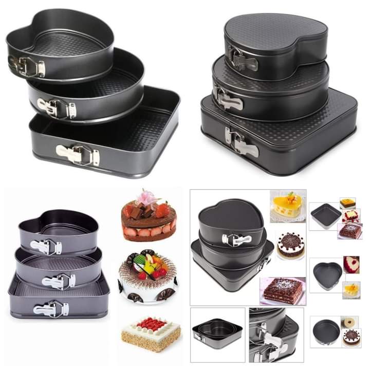 Smallcloud Nonstick Leak Proof 3 In 1 Multiple Cake Mould Bakeware Accessories For Home Kitchen Tool