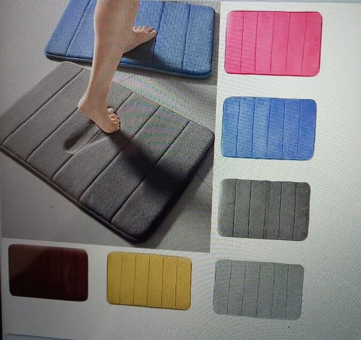 SUPER ABSORBENT BATHROOM/ DOOR MAT Brown one size brown one size