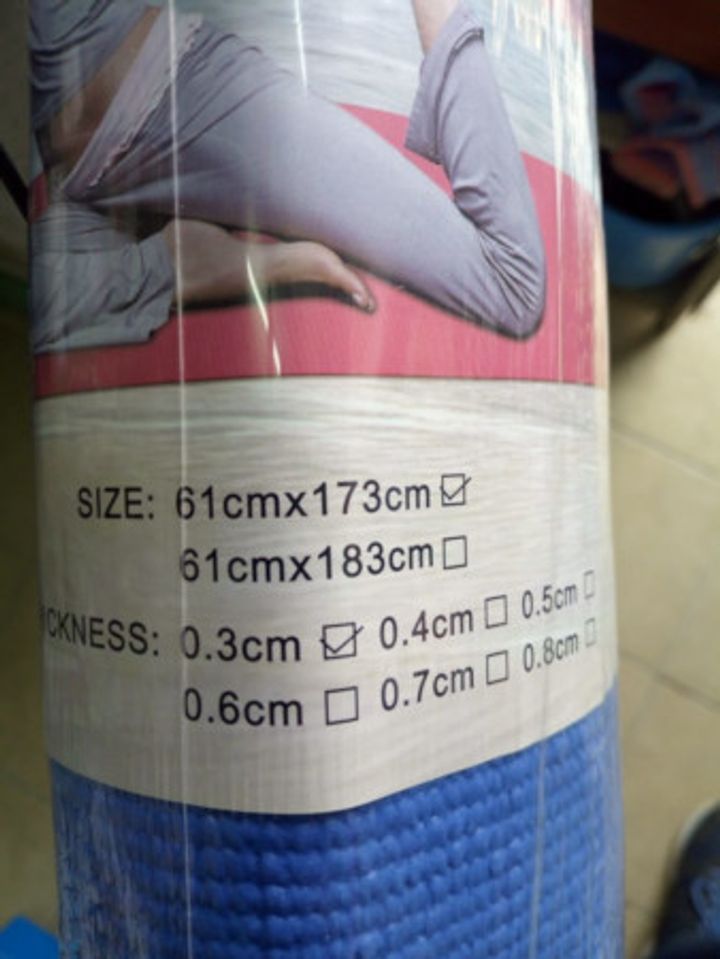 Yoga mats available assorted assorted