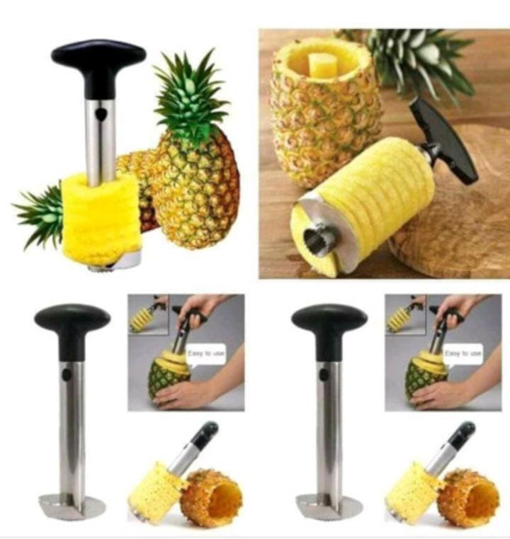 Pineapple peeler silver Silver Silver