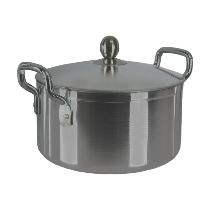 14 Pcs TC Aluminium cookware set TC Cooking Pots Set 14 pcs Cookware Set Sufurias silver 14pcs (7lids+7pots)
