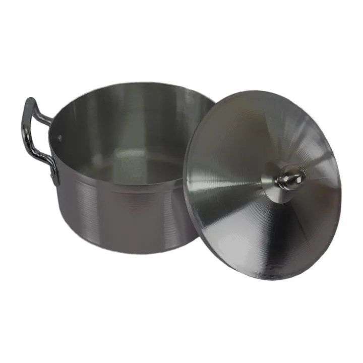 14 Pcs TC Aluminium cookware set TC Cooking Pots Set 14 pcs Cookware Set Sufurias silver 14pcs (7lids+7pots)