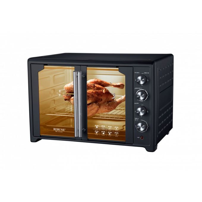 Rebune RE-10-032 Electric French Style Oven with Rotisserie 100 Liters Large capacity with timer and temperature controls 2800W