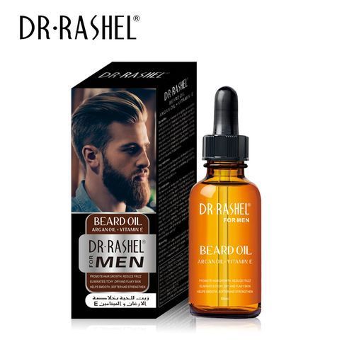 Dr. Rashel Beard Growth Oil With Argan Oil + Vitamin E For Men.