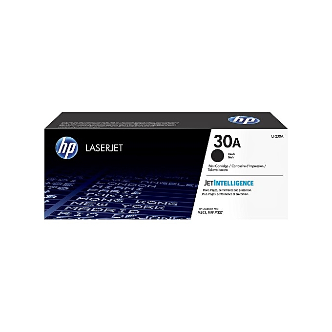 HP 30A Black LaserJet Toner Cartridge, CF230A