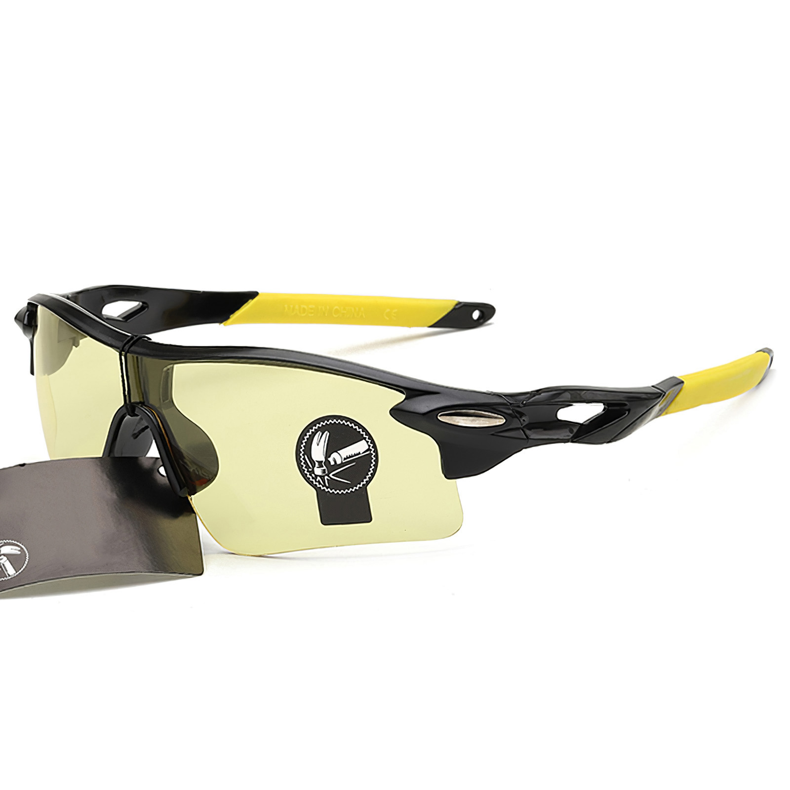 2 Pack Colorful Film Sports Men Lady Outdoor Cycling Glasses Explosion-proof Sunglasses Polarized Night Driving Glasses For Men
