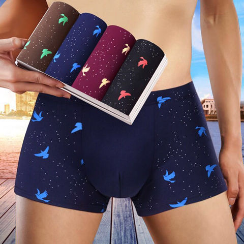 4-piece men underwear men’s shorts cotton sports breathable men Underwear