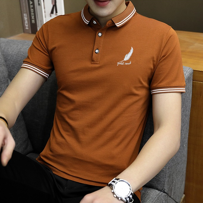 men clothes Polo Shirt New Men wear short T-shirts &amp; PolosT-shirt student men clothing