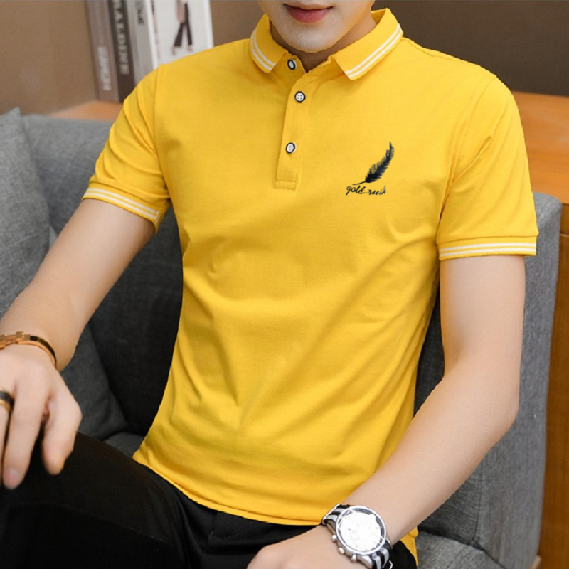 men clothes Polo Shirt New Men wear short T-shirts &amp; PolosT-shirt student men clothing