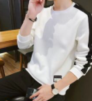 Men's top casual round neck long sleeve T-shirt student men's wear LongT-shirts &amp; Polos