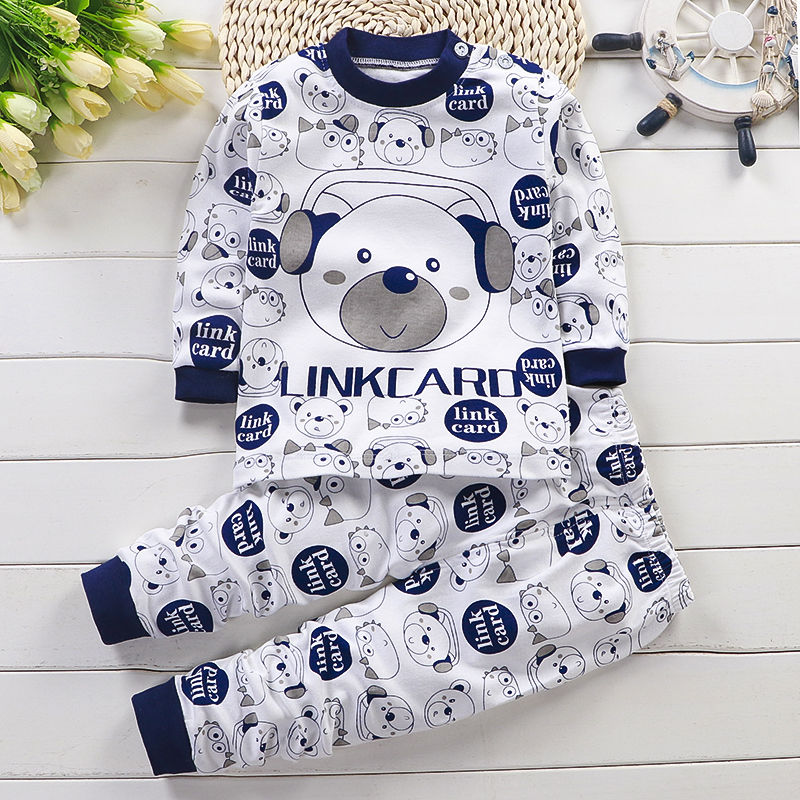 2-piece Children's underwear set cotton baby  clothes   boys and Girls Pajamas Suits &amp; Blazers