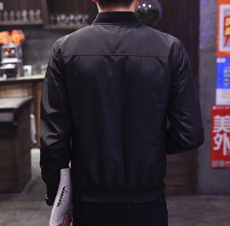 Men Jackets Solid Fashion Coats Male Casual Slim Stand Collar Jacket  Trench Coats