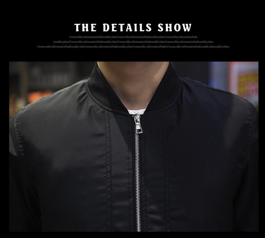 Men Jackets Solid Fashion Coats Male Casual Slim Stand Collar Jacket  Trench Coats