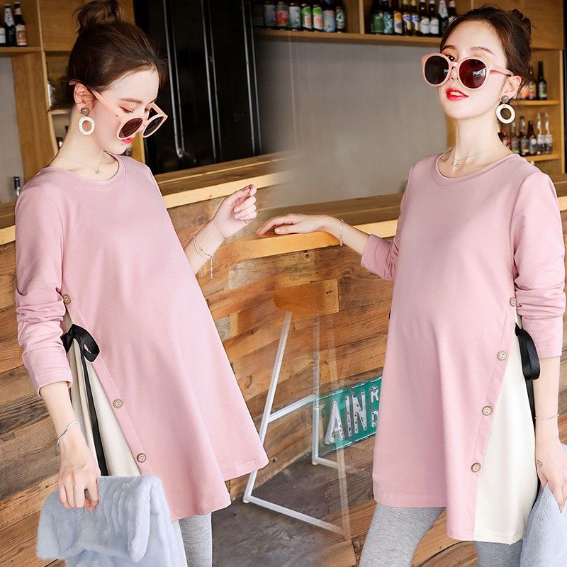 Maternity maternity mid length Top Long Sleeve Top Tops