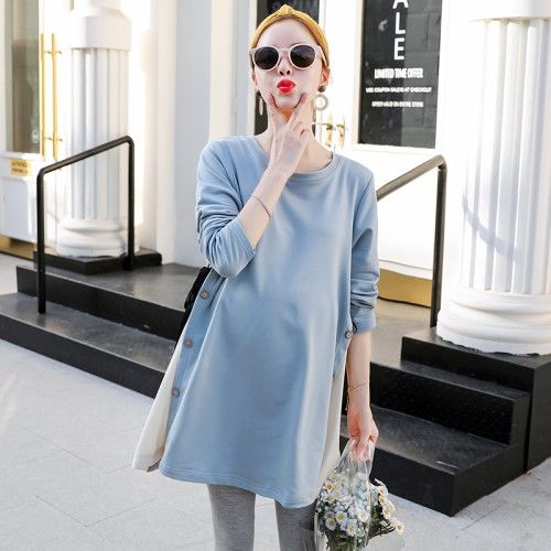 Maternity maternity mid length Top Long Sleeve Top Tops