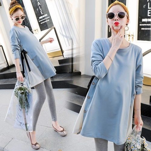 Maternity maternity mid length Top Long Sleeve Top Tops