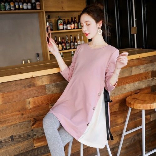 Maternity maternity mid length Top Long Sleeve Top Tops