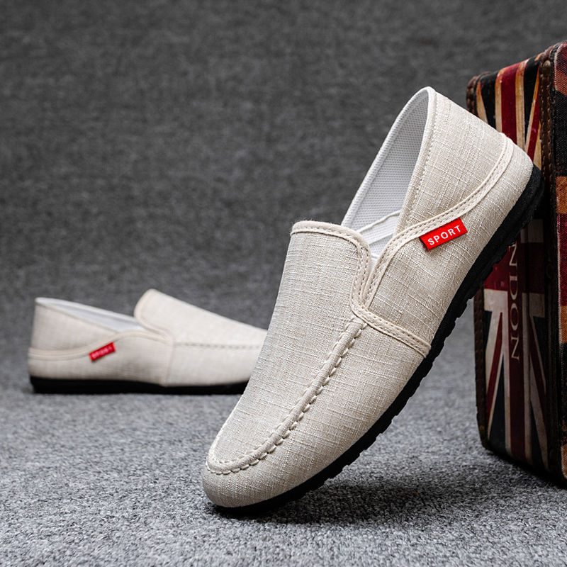 Doudou shoes men's lazy shoes summer breathable casual shoes Loafers &amp; Slip-Ons