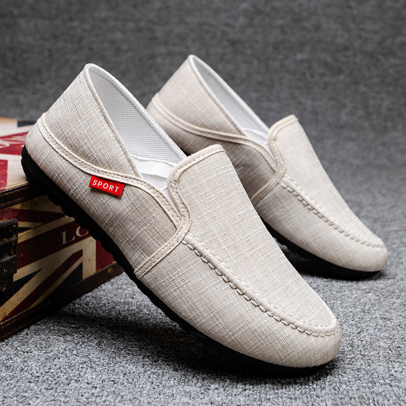 Doudou shoes men's lazy shoes summer breathable casual shoes Loafers &amp; Slip-Ons