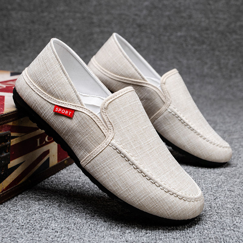 Doudou shoes men's lazy shoes summer breathable casual shoes Loafers &amp; Slip-Ons