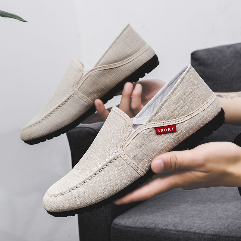 Doudou shoes men's lazy shoes summer breathable casual shoes Loafers &amp; Slip-Ons