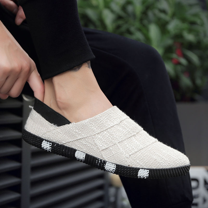 Canvas shoes men's old Beijing cloth shoes men's trendy board shoes  Loafers &amp; Slip-Ons