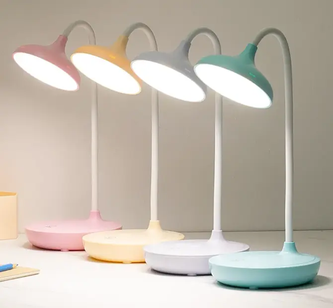 LED Table Lamp Eyes Protection USB Rechargeable Foldable  Desk Lamp  Night Light for student Study Reading Lamp Fast delivery within 1-5 days