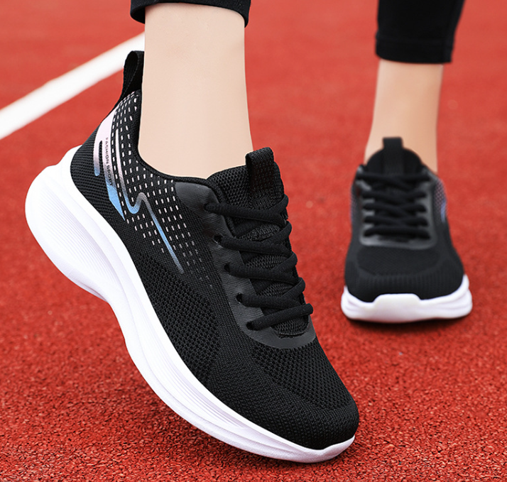 Women's shoes new arrivals casual sports shoes ladies' breathable fly woven shoes girls fashion athletic shoes running shoes students shoes sneaker Fast delivery within 1-5 days