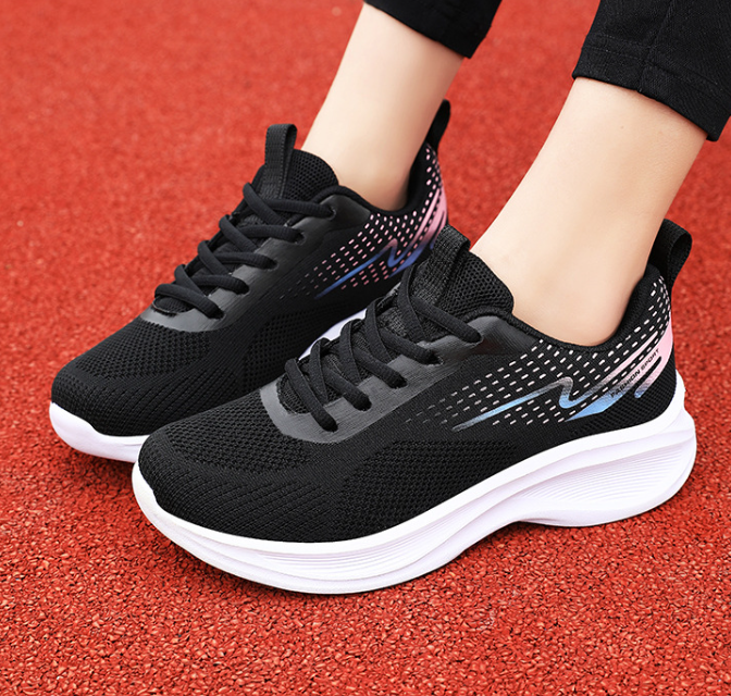 Women's shoes new arrivals casual sports shoes ladies' breathable fly woven shoes girls fashion athletic shoes running shoes students shoes sneaker Fast delivery within 1-5 days