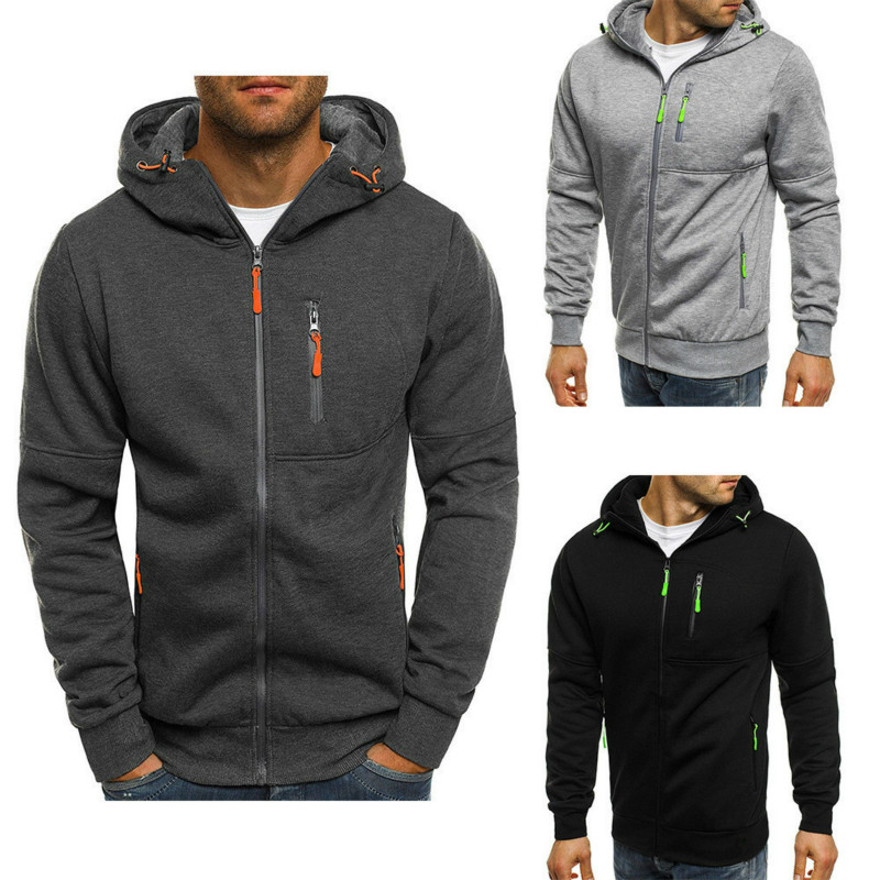 Men's sports fitness casual jacquard sweater cardigan Sweatshirts, Cardigans &amp; Hoodies