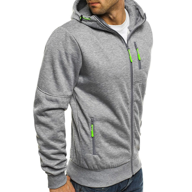 Men's sports fitness casual jacquard sweater cardigan Sweatshirts, Cardigans &amp; Hoodies