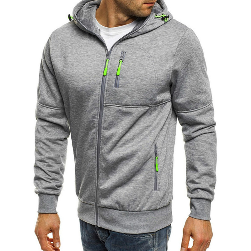 Men's sports fitness casual jacquard sweater cardigan Sweatshirts, Cardigans &amp; Hoodies