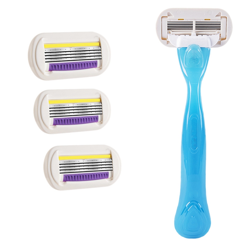 Razors for Women 4 Layer Blades Smooth Shave Personal Care Products with 3x Shaving & Hair Removal