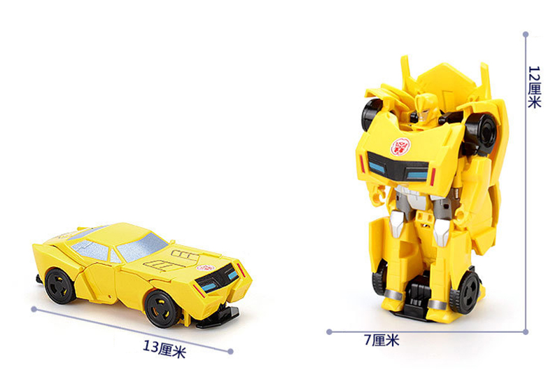 12cm Transformation Robot Kit Toys Transformer 2 in 1 one Step Deformation Optimus Hornets Action Figures & Statues