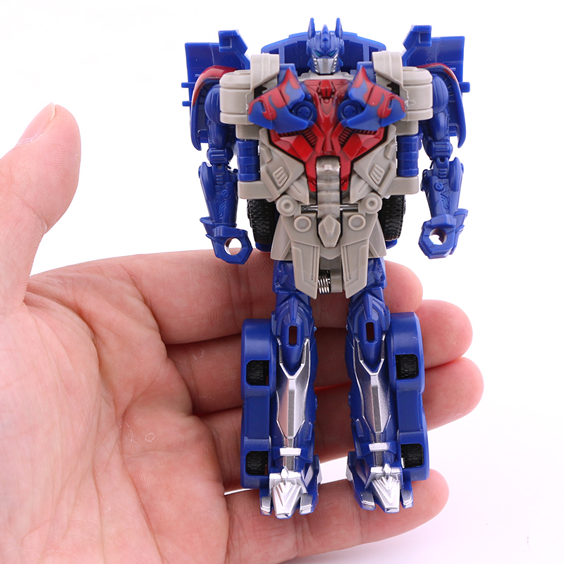 12cm Transformation Robot Kit Toys Transformer 2 in 1 one Step Deformation Optimus Hornets Action Figures & Statues