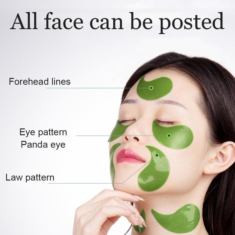 60pcs Avocado Collagen Eye Mask Hyaluronic Acid Eye Patch Dark Circle Moisturizing Anti-Aging Anti-Wrinkle Nourishing Skin Care