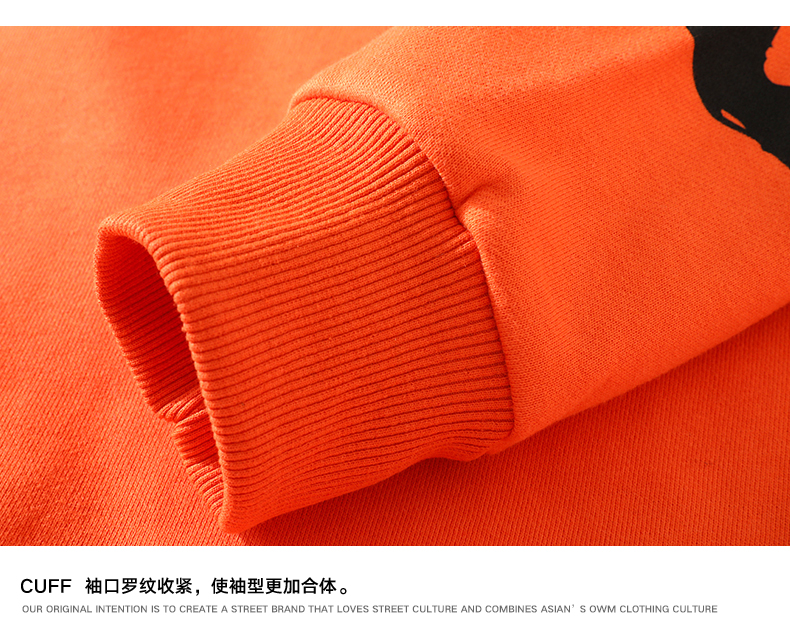 Punk 2022 Print Hip Hop Streetwear Sweatshirt Men'S Black Sweatshirts, Cardigans & Hoodies