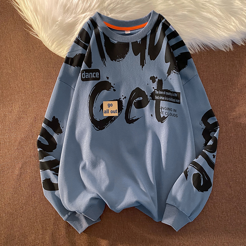 Punk 2022 Print Hip Hop Streetwear Sweatshirt Men'S Black Sweatshirts, Cardigans & Hoodies