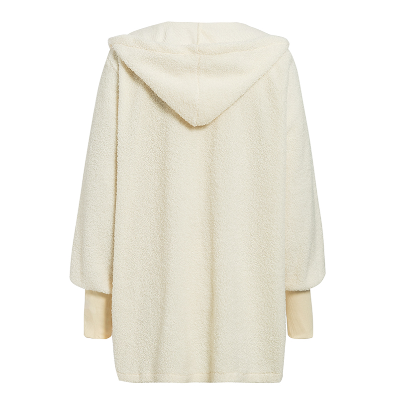 Three Piece Sexy Fluffy Outfits Plush Velvet Hooded Cardigan Coat+Shorts+Crop Top Women Tracksuit Sets Suits & Separates