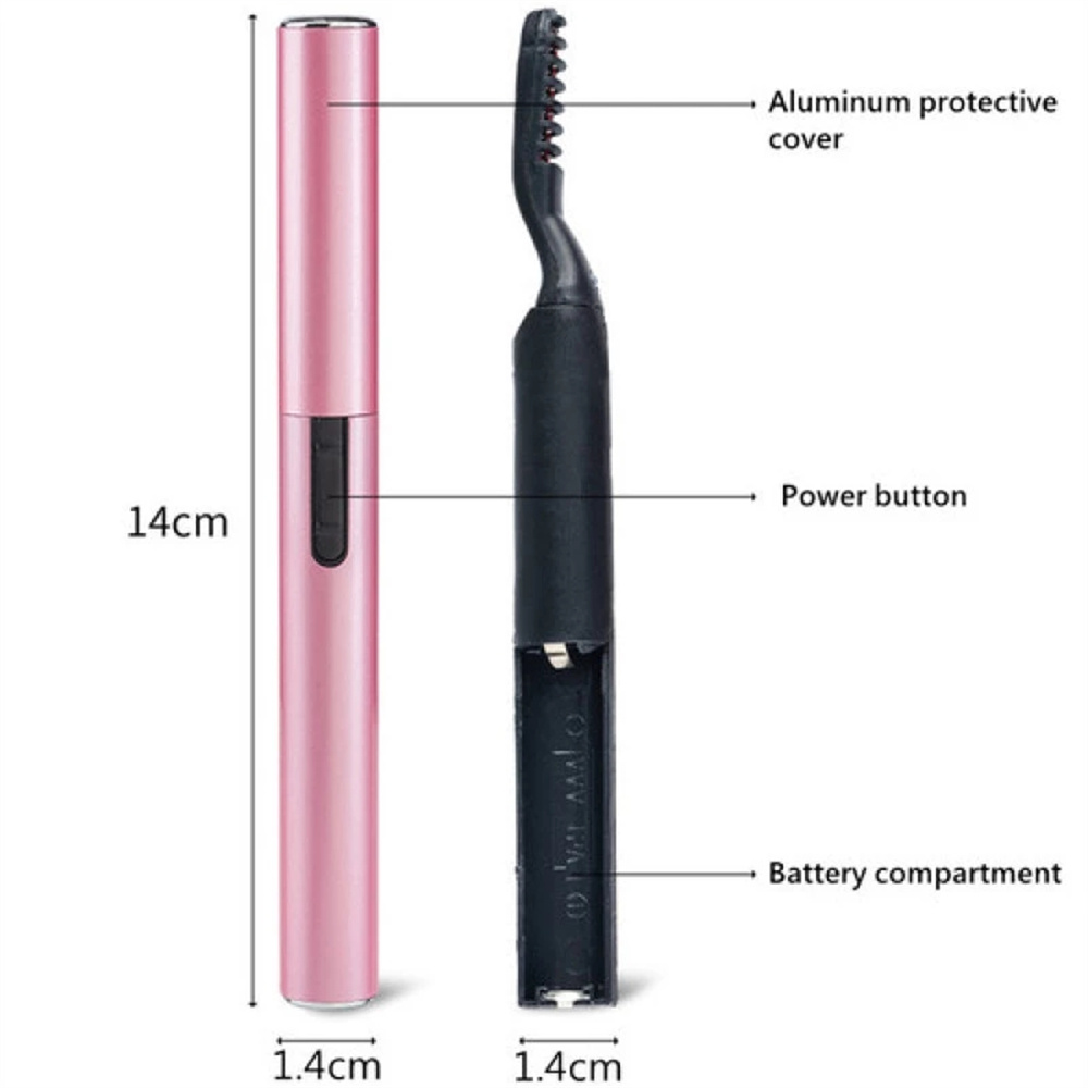Portable Pen Style Electric Eyelash Curler 360 Rotary Heated Eyelashes Curling Brush Mascara Cream For Eye Beauty Makeup