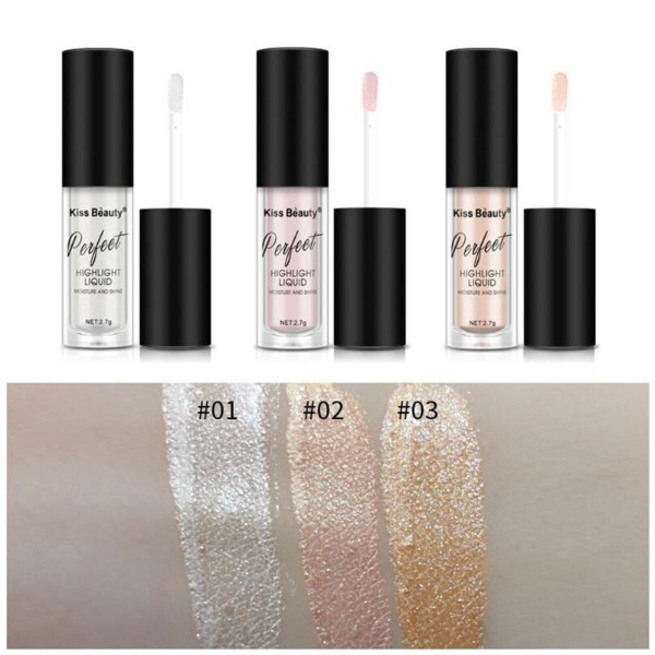 Women Makeup Highlighter Face Contouring Makeup Brightener Concealer Liquid Highlighter Primer Bronzer Makeup