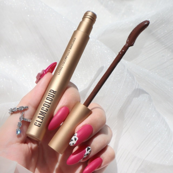 4 Color Silk Fiber Eyelash Mascara Waterproof Eyelash Extension Curling Lengthen Red Wine Brown Lashes Mascara Makeup