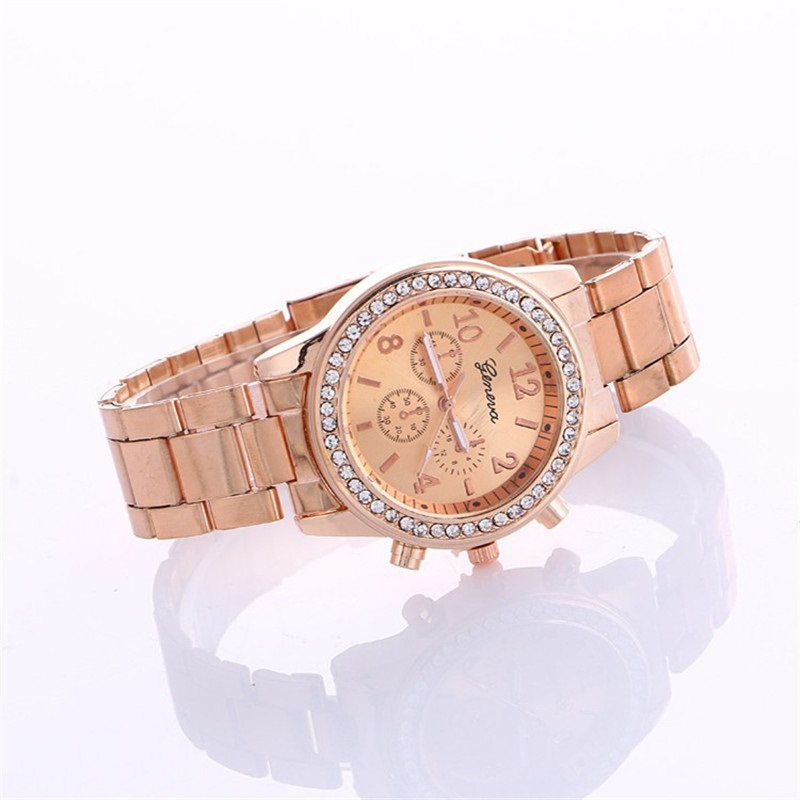 Wrist Watches Simple And Personalized Versatile Steel Band Diamond Women'S Set With One Diamond Bracelet Watch