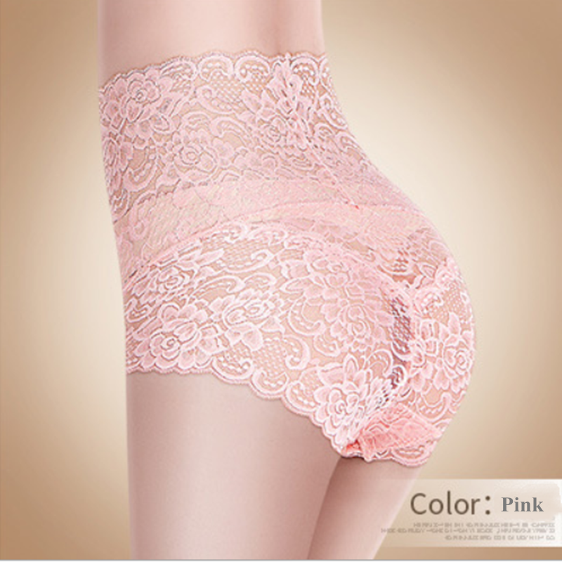Luxury Women Lace High Waist Sexy Belly Hugging Large Underwear Transparent Cotton Women's Lingerie Plus Fat Size Madam 200kg Modal Lace Sexy Women's Lingerie High Waist Underwear Girls Lovers Girlfri