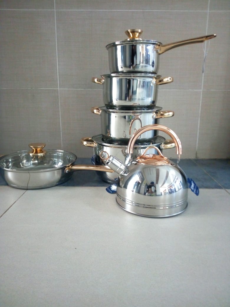 Zepter 12pcs Heavy Duty stainless steel Cooking pots/ Cookware Set